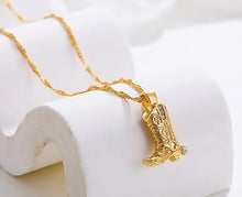 Load image into Gallery viewer, Cowboy Boot Necklace
