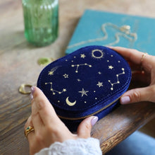 Load image into Gallery viewer, Lisa Angel Starry Night Velvet Jewellery Case
