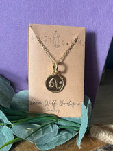 Load image into Gallery viewer, Leo Zodiac Blaze Pendant Necklace – Gold-Plated Stainless Steel, Waterproof, Tarnish-Resistant

