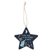 Load image into Gallery viewer, Midnight Hare Hanging Stars
