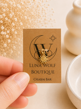 Load image into Gallery viewer, Build Your Story Charm Necklace | Personalised Gold Necklace | Custom Birthstone Jewellery | Luna Wolf Boutique
