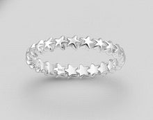 Load image into Gallery viewer, Star Link Band Sterling Silver
