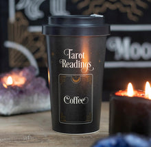 Load image into Gallery viewer, Bamboo Travel Mug ‘Tarot Readings’
