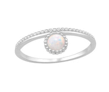 Load image into Gallery viewer, Dotted Circle Opal Ring
