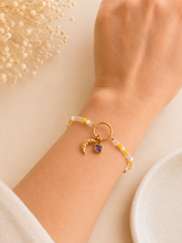 Load image into Gallery viewer, Build Your Story Charm Bracelet | Personalised Gold Bracelet | Custom Birthstone Jewellery | Luna Wolf Boutique
