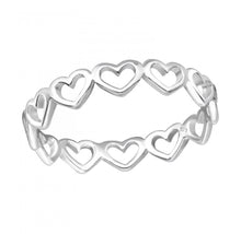 Load image into Gallery viewer, 925 Sterling Silver Love Heart Ring – Minimalist Heart Ring
