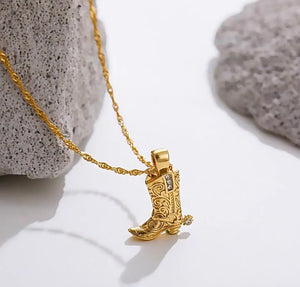 Cowboy Boot Necklace