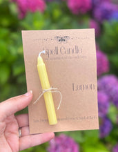 Load image into Gallery viewer, Lemon magic spell candle for mental clarity, new beginnings
