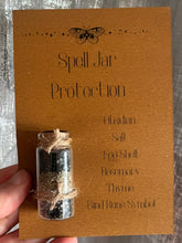 Load image into Gallery viewer, Handmade Spell Jars for Love, Luck &amp; Protection – Crystal &amp; Herb Ritual Jars
