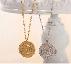 Astrology Medallion Necklace