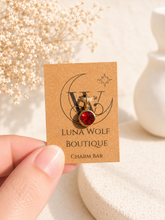 Load image into Gallery viewer, Build Your Story Charm Necklace | Personalised Gold Necklace | Custom Birthstone Jewellery | Luna Wolf Boutique
