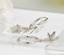Load image into Gallery viewer, Starfish Huggie Earrings in Sterling Silver &amp; Gold-Plated Sterling Silver – Dainty Ocean-Inspired Jewelry
