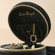 Load image into Gallery viewer, Starry Night Velvet Mini Round Jewellery Case

