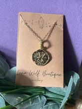 Load image into Gallery viewer, Pisces Zodiac Blaze Pendant Necklace – Gold-Plated Stainless Steel, Waterproof, Tarnish-Resistant
