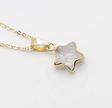 Load image into Gallery viewer, Clear quartz star necklace
