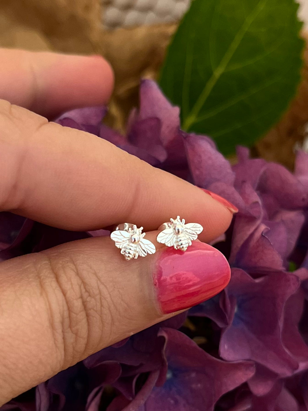 Bee 925 Sterling Silver Studs