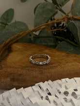 Load image into Gallery viewer, Daisy and Crystal Band Sterling Silver
