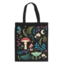 Load image into Gallery viewer, Dark Forest Print Polycotton Tote Bag
