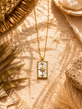 Load image into Gallery viewer, Celestial Star Rectangle Necklace – Gold or Silver Stainless Steel with Mother of Pearl

