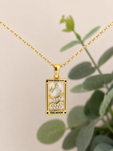 Load image into Gallery viewer, The Moon Tarot Necklace – Celestial Stainless Steel Jewellery
