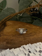 Load image into Gallery viewer, Oval Opal Vintage Style Sterling Silver Ring
