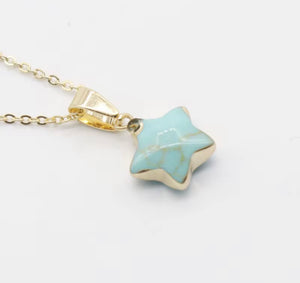 Turquoise star necklace