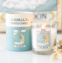 Load image into Gallery viewer, The Moon Vintage Tarot Vanilla Candle – Mystical Vanilla Scented Candle
