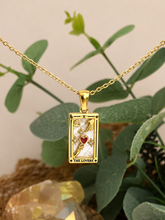 Load image into Gallery viewer, The Lovers Tarot Necklace – Celestial Stainless Steel Jewellery
