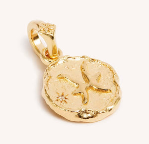 Pisces zodiac necklace waterproof tarnish free gold plated stainless steel
