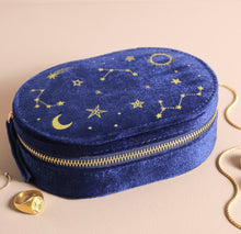 Load image into Gallery viewer, Lisa Angel Starry Night Velvet Jewellery Case
