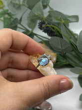 Load image into Gallery viewer, Sterling Silver and Abalone Large Square Ring
