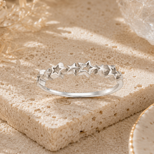 Load image into Gallery viewer, Sterling Silver Star Ring – 925 Silver Celestial Jewellery | Minimalist Star Ring
