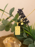 Cancer Zodiac Necklace – Waterproof Gold Plated Stainless Steel Horoscope Pendant (June 21 – July 22)