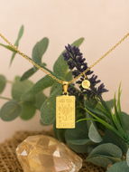 Scorpio Zodiac Necklace – Waterproof Gold Plated Stainless Steel Horoscope Pendant (October 23 – November 21)