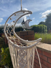 Load image into Gallery viewer, Macrame Moon Dreamcatcher
