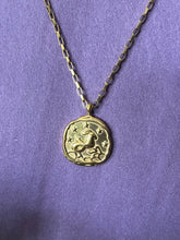Load image into Gallery viewer, Celestial Zodiac Medallion Necklace – Capricorn

Gold Plated Stainless Steel | Waterproof, Adjustable, Hypoallergenic
