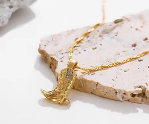 Cowboy Boot Necklace