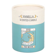 Load image into Gallery viewer, The Moon Vintage Tarot Vanilla Candle – Mystical Vanilla Scented Candle
