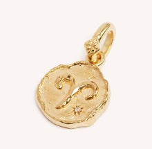 Load image into Gallery viewer, Aries zodiac necklace waterproof tarnish free gold plated stainless steel
