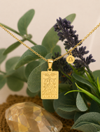 Libra Zodiac Necklace – Waterproof Gold Plated Stainless Steel Horoscope Pendant (September 23 – October 22)