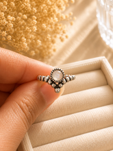 Load image into Gallery viewer, Mermaid Rainbow Moonstone Sterling Silver Ring
