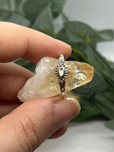 Load image into Gallery viewer, Sterling Silver Eye Ring with Abalone Shell decoration
