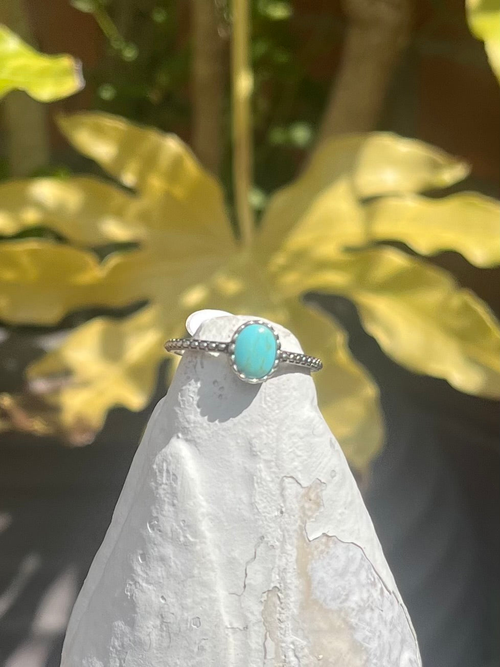 Oval Turquoise Sterling Silver Ring