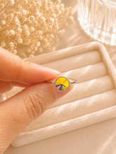Load image into Gallery viewer, Aurora Borealis Crystal Statement Ring – 925 Sterling Silver | Iridescent Statement Ring
