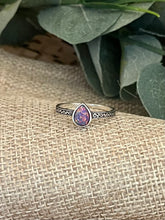 Load image into Gallery viewer, Pink Opal Teardrop Sterling Silver Ring
