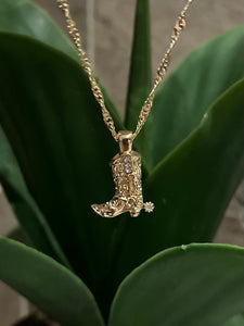 Cowboy Boot Necklace