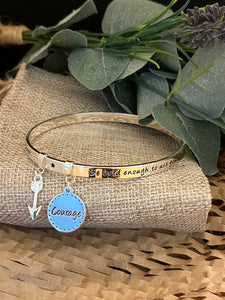 Lisa Angel Meaningful Words Bangle ‘Bold and Brave’