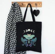 Load image into Gallery viewer, Luna Moth Polycotton Tote Bag

