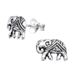Elephant 925 Sterling Silver Studs