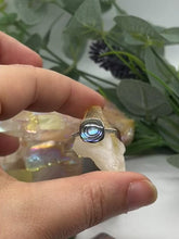 Load and play video in Gallery viewer, Sterling Silver and Abalone Large Square Ring

